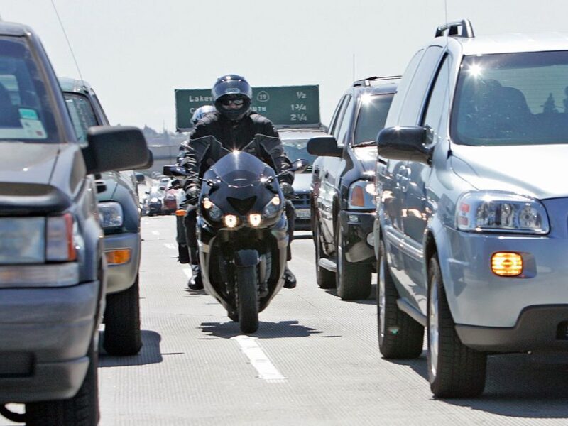 Can Motorcycles Split Lanes In California? Is It Legal?